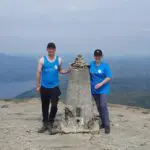 Balir and Jackie up Ben Lomond