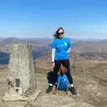 Sarah up Ben Lomond